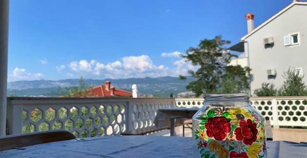 Apartman Volarić A8 – pogled more, 160 m od mora