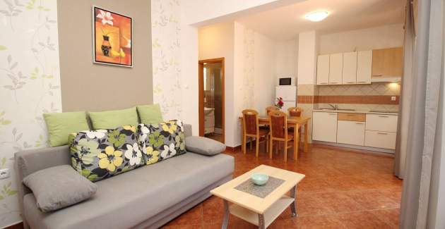 Apartment Brnic AQ P - with covered Terrace, 90 m from the Beach