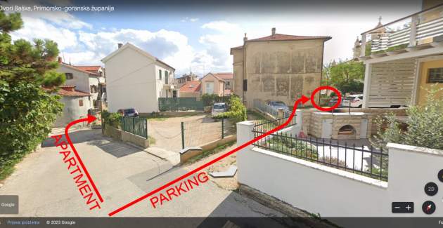 Apartman Fantov – u starom djelu Baške, s Parkingom u blizini