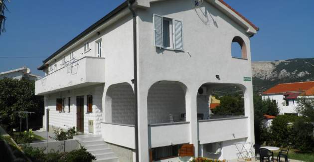 Standard-Apartment Klaric Prvić – 200 m vom Strand entfernt, mit Balkon